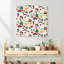 Cute Christmas Pattern Abstract Contemporary Christmas Tree Winter Landscape Wall Art Print 1 Piece Wrapped Canvas Wall Art-266569904