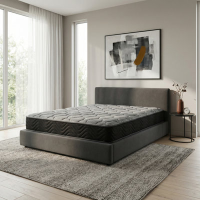 Alwyn Home Kripinski 8" Full Firm Hybrid Mattress with Pocketed Coils & Pressure Relief Foam