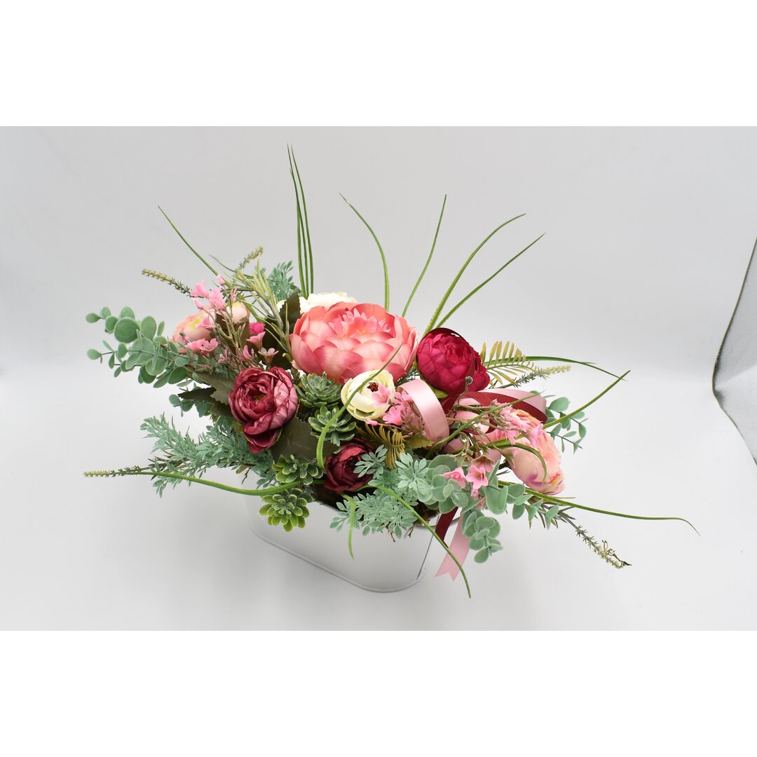 Kunstblume Blumenarrangement im Topf Bella