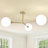3-Light Glass Semi Flush Mount-1555562305