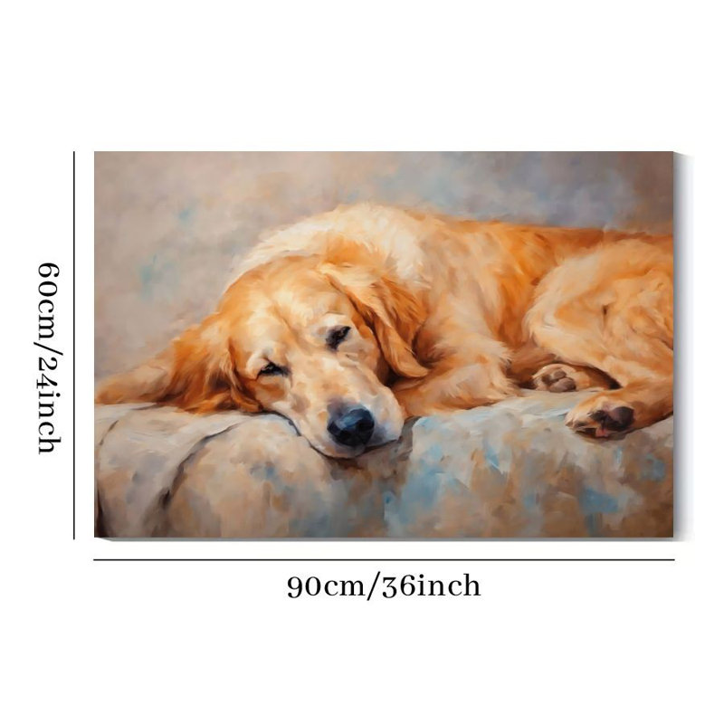Impression sur toile encadrée Golden Retriever