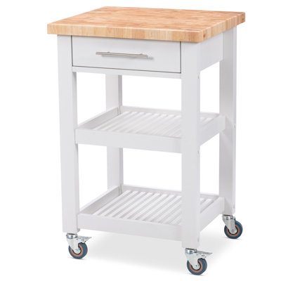 Solid Wood Kitchen Cart