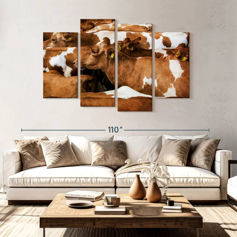 Brampt Guernsey Cows, 54'' H x 84'' W