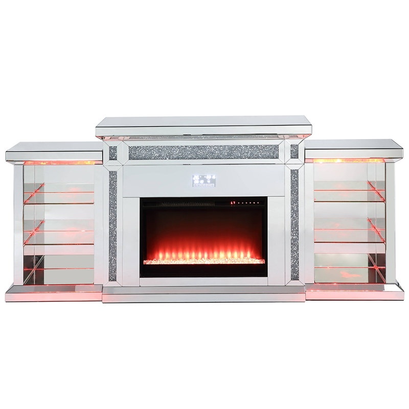 Helsel Fireplace W/Led & Bluetooth