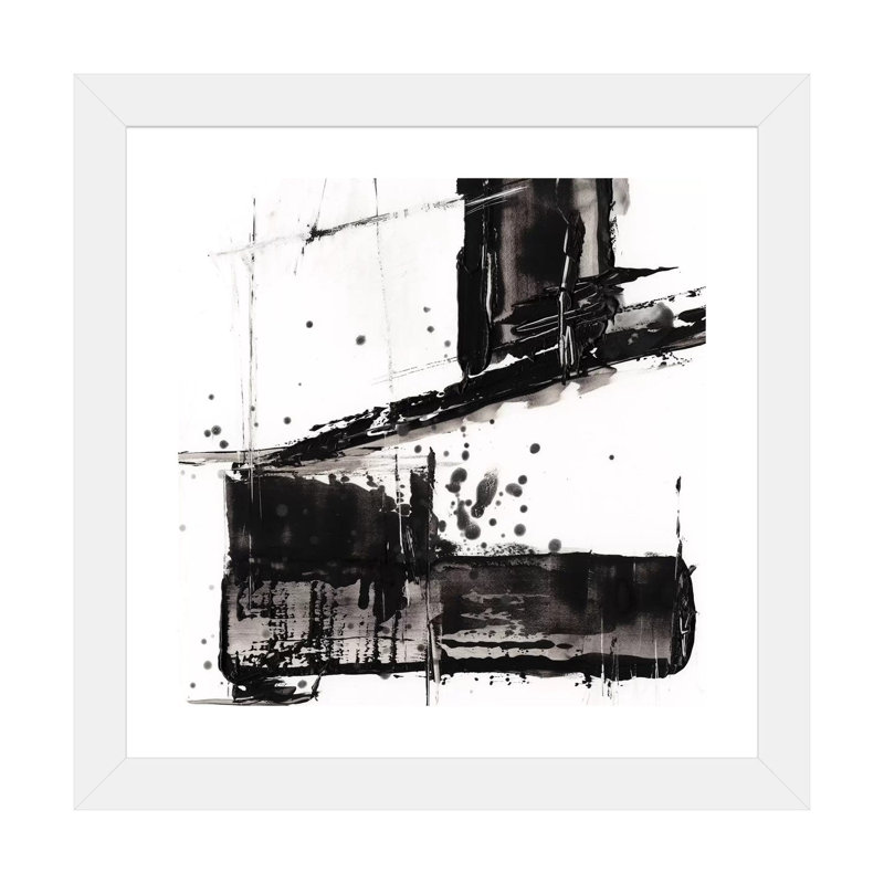 " Jagged Edge II " by Ethan Harper, 16" H x 16" W x 1" D, White Paper, White