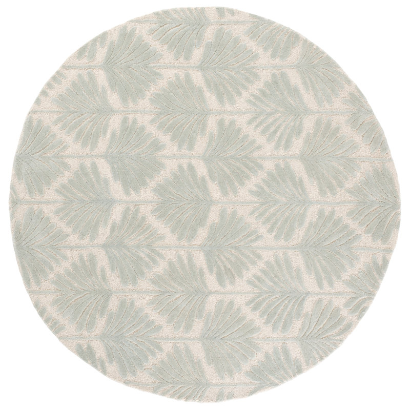 Jardin 627 Hand Tufted 90% Wool; 10% Cotton Floral Rug, Round 6'