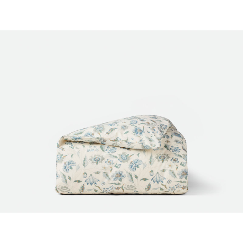 Housse de couette Viola, Housse de couette pour grand lit, Non teint avec céruléen