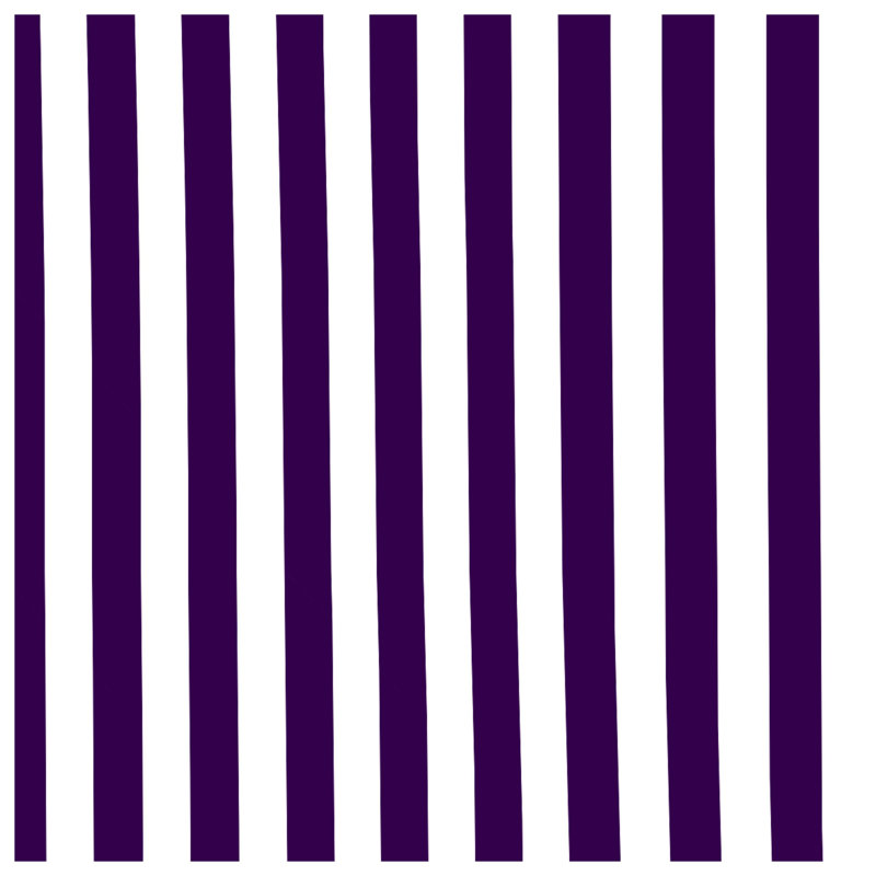 Purple White Stripes Comforter, King