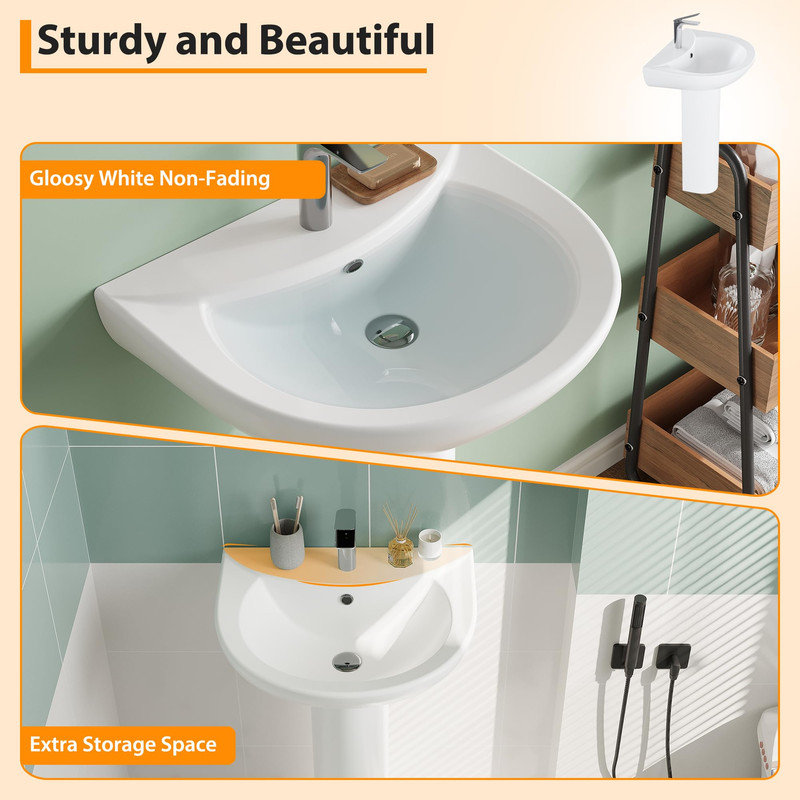 CARTMAN 17.32'' Ceramic Bathroom Sink