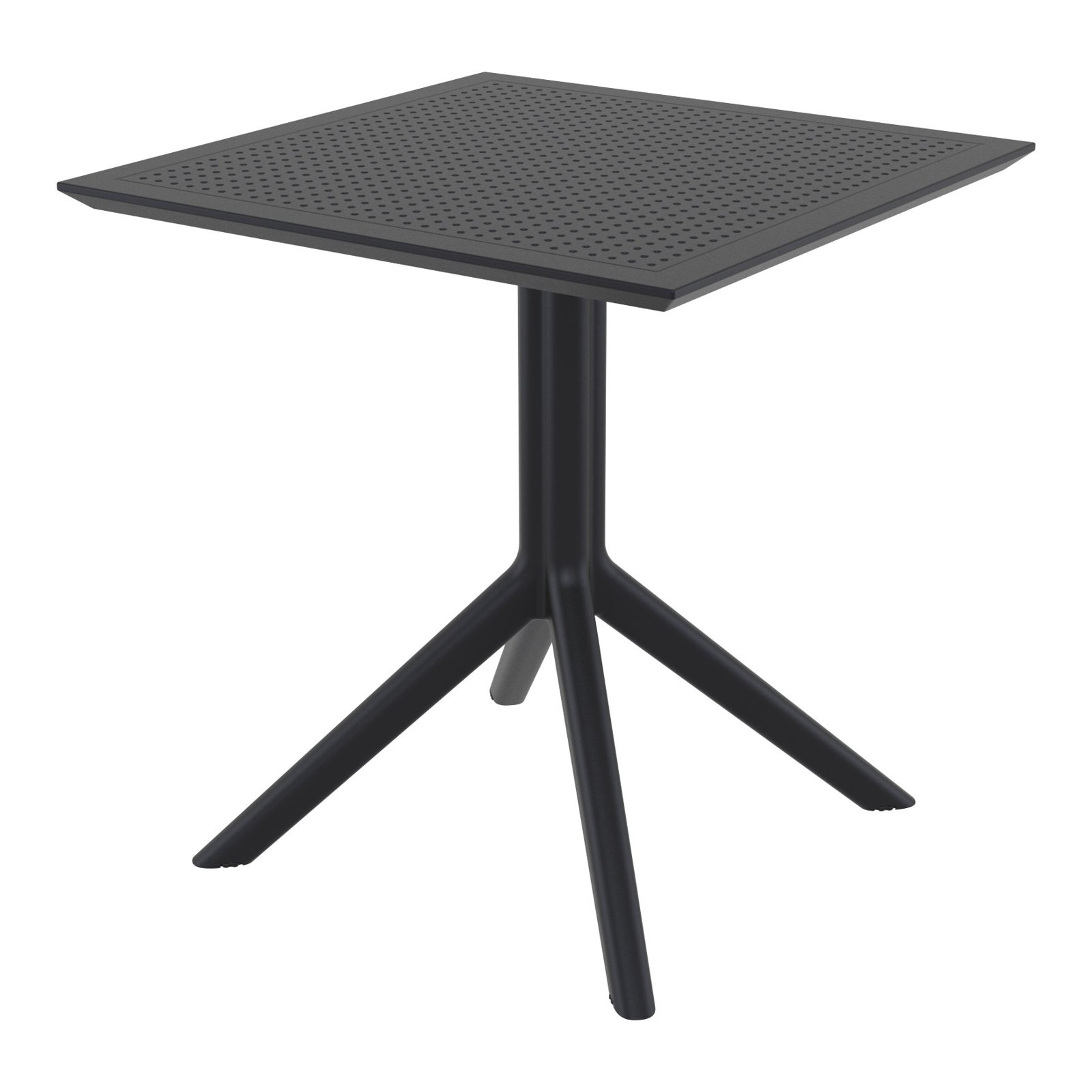 Farrah 60" Patio Bistro Set, Black