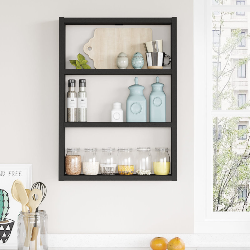 Locelso Floating Shelf, Black