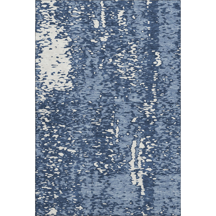 Premium Machine Washable Prisco Denim Rug