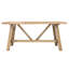 Ensemble de salle à manger rectangulaire rustique en pin massif avec chaises rembourrées, ensemble de table de cuisine de ferme-1361129876