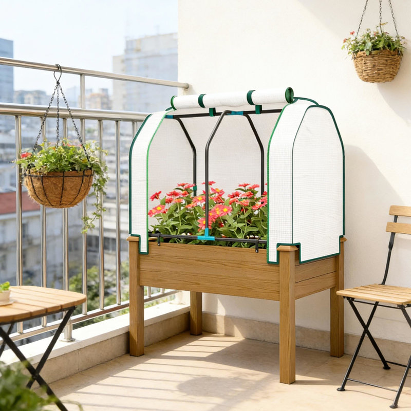 Outdoor Planter Box,Raised Garden Bed