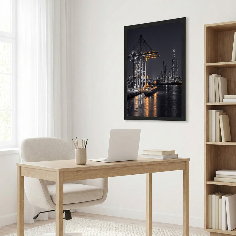 Art mural jaune sur toile jaune, H 32 po x l 48 po