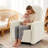 Power Recliner Swivel & Rocker Exquisite Design Ladies' Soft Pillow With USB & TYPE-C Port  Teddy Fabric-2014919866