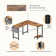 Multifunctional Contemporary 3-Piece L-Shaped Computer Desk Office Set With Abundant Storage Space