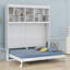 Lit escamotable mural Murphy avec tablettes et USB