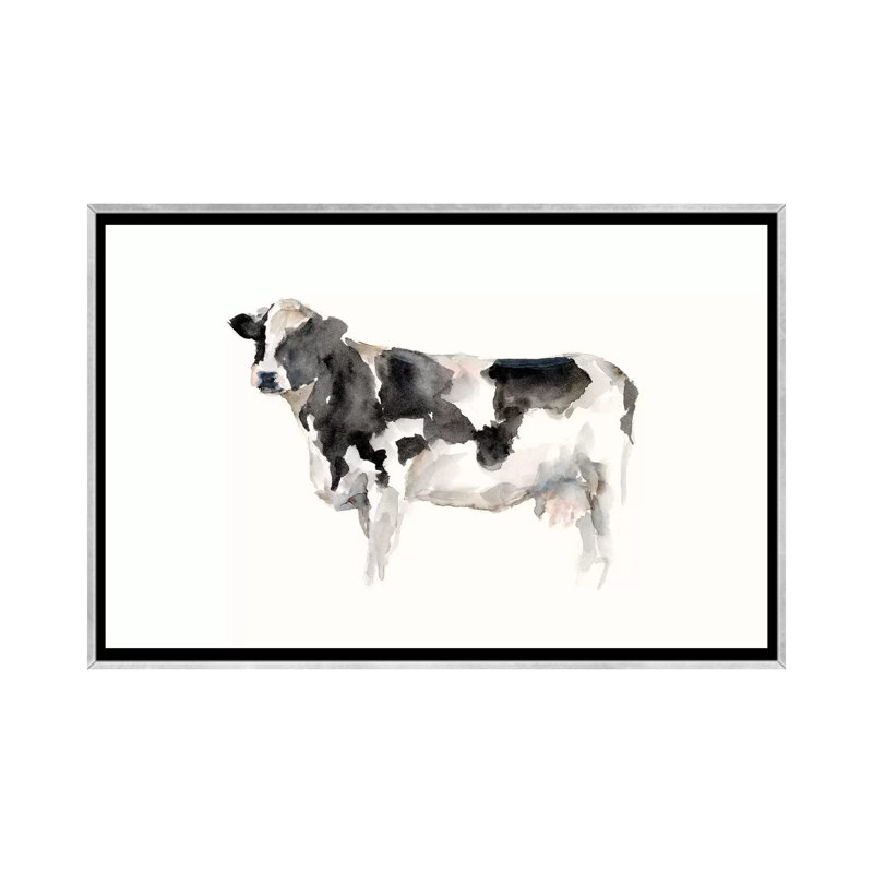 "Farm animal Study III" par Ethan Harper, reproduction d’art, Toile avec cadre argenté, H 40 po x l 60 po x 1,5 po