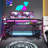 Kussai Adjustable Curved Metal Base Computer Desk