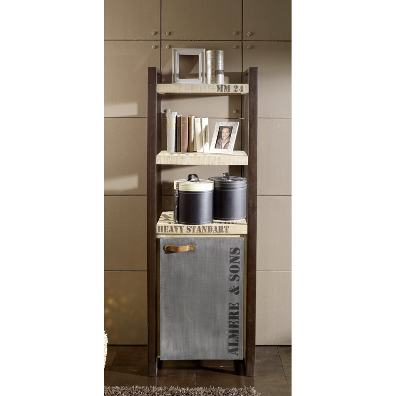 Factory 180 cm H x 60 cm W Steel Standard Bookcase