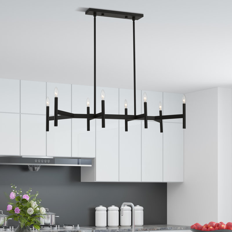 Martella 8-Light Chandelier, Noir
