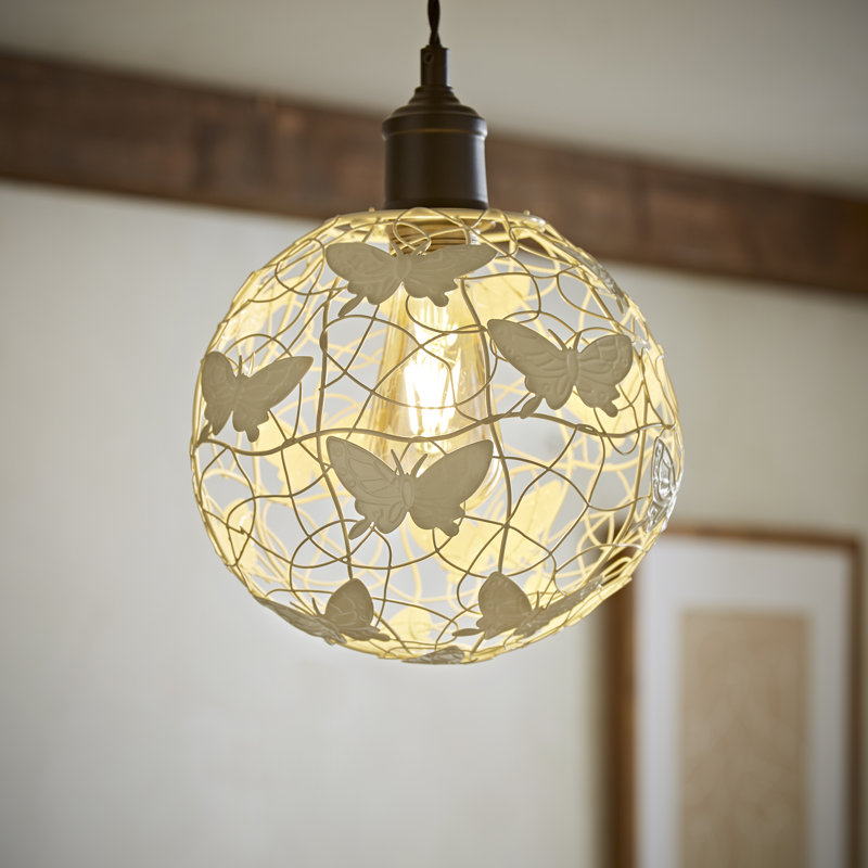 20 cm H Round Pendant Shade ( Clip On ) in Cream