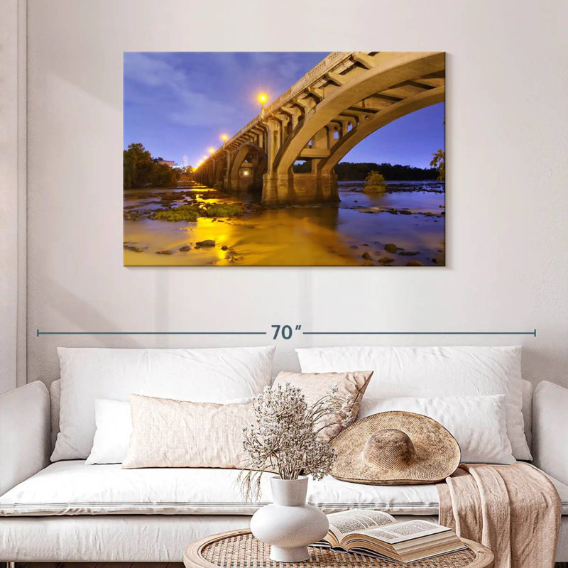 Lit Gervais Street Bridge, 30" H x 45" W