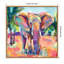 «African Elephant In Orange» par Rachel Christopoulos, reproduction d'art sur toile encadrée-1517575859