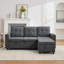 3 Seater Fabric Sofa & Chaise-2043009831