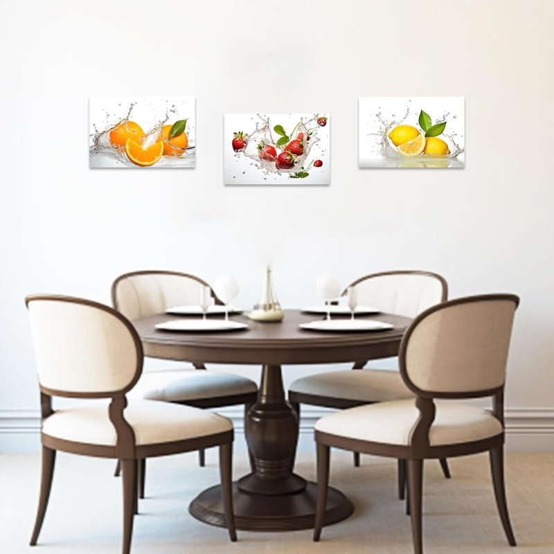 3 Piece No Frame Print on Canvas