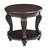 22'' Two Tone Round End Table,Solid Wood Sofa Side Table With Shelf,Living Room Corner Table Easy Assemble