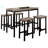 Bassam 4 - Person Trestle Dining Set