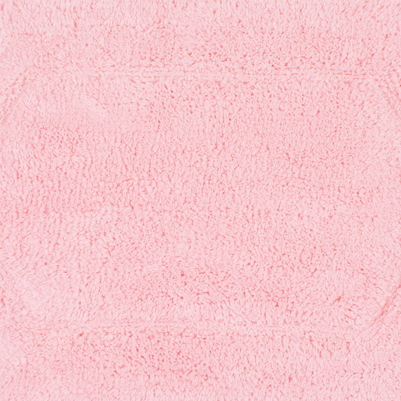 Morissette 100% Cotton Bath Mats, Quick Dry, Machine Washable, Absorbent - 5 Piece Set, Pink