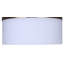 Roshanak 14 po Plafonnier encastré doré 3 lumières 60 watts moderne avec abat-jour en verre côtelé opale plat