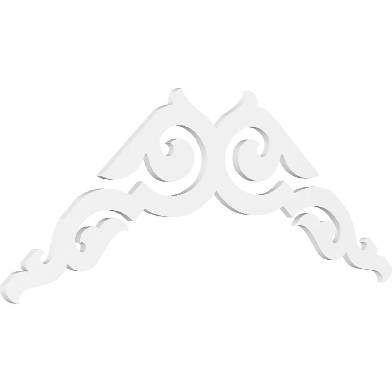 Pignon en PVC de qualité architecturale Rotherham, H 30 po x l 72 po x P 1 po, 10 / 12