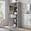 Tall Bathroom Storage Cabinet With 2 Different Size Doors, Adjustable Shelf, Door Shelve Design And Drawer-1233830039