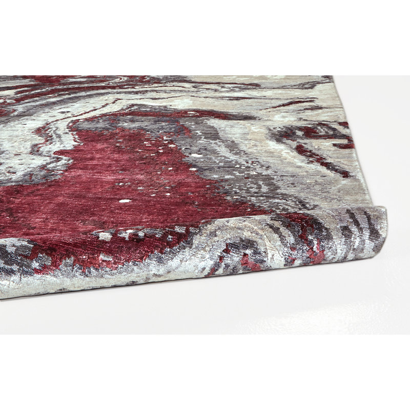 Tapis gris Valencia Valencia, Rectangle 9 pi 6 po x 13 pi 6 po