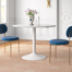 Round Metal Base Dining Table