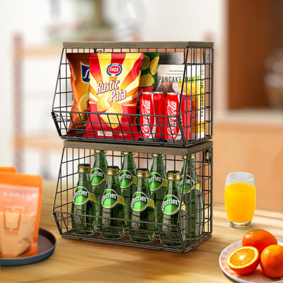 Cataliyah Wall Organizer with Wall Baskets