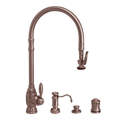 Pull Down Single Handle Kitchen Faucet with Side Spray