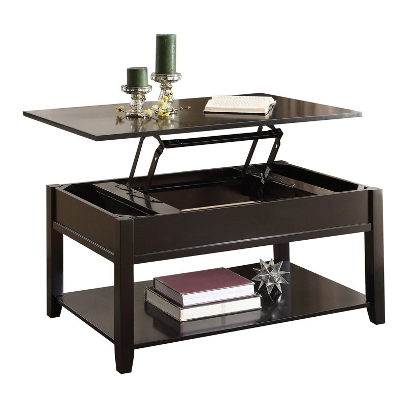 Table basse avec plateau relevable