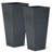28" Weather-Resistant Tall Planter Box Modern Minimalist Large Flower Pot Planters
