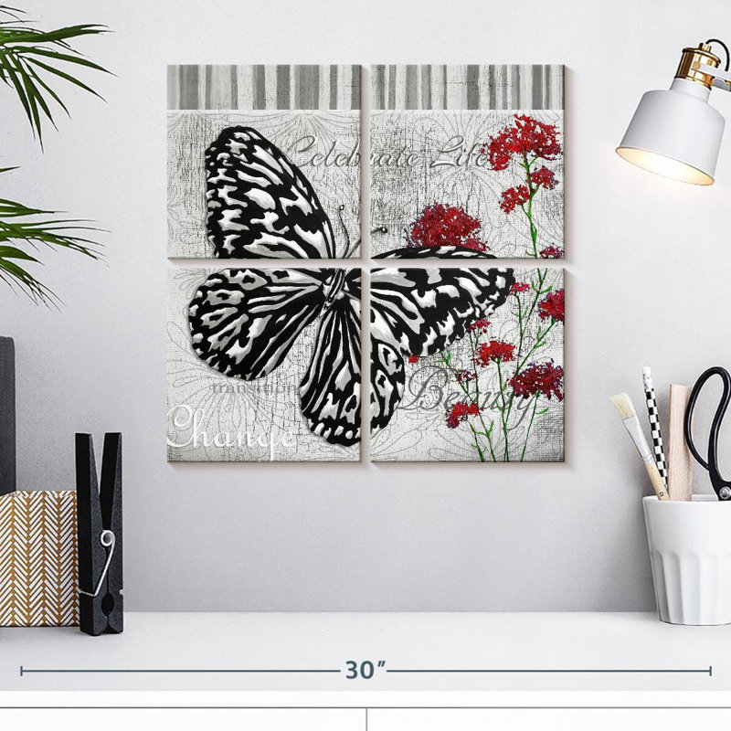 Brampt célèbre la beauté de la vie, H 18 po x l 18 po