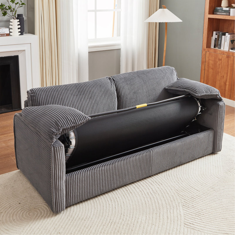 Canapé-lit inclinable de 79,13 pouces Comfy, Gris