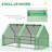 Outsunny 6' x 3' x 3' Portable Mini Greenhouse Outdoor Garden with Large Zipper Doors and Water/UV PE Cover-129037487-129037490