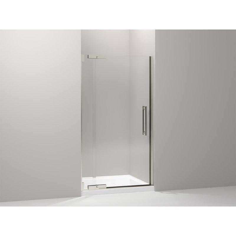 Purist 41.75" x 72.25" Pivot Shower Door, Nickel brossé
