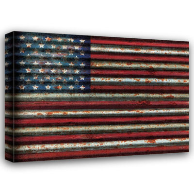 Art sur toile tendue par Williston Forge Jacobs, Cindy Gallery, drapeau américain