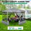 Pavillon de jardin escamotable 15x15 avec moustiquaire pour camping, moustiquaire et moustiquaire-104471113