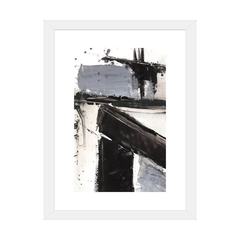 Reproduction d’art, "démolition III" par Ethan Harper, H 32 po x l 24 po x P 1 po, Papier encadré blanc, Blanc